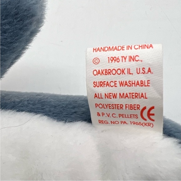 Ty Beanie Baby Crunch The Shark PVC pellets. - Picture 4 of 16